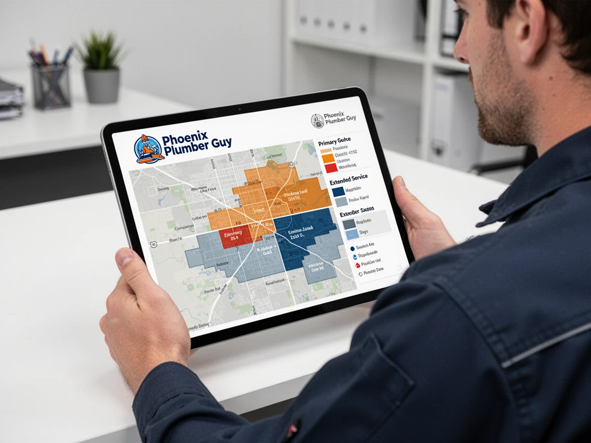 Phoenix Plumber Guy Plumbing Service Areas Map